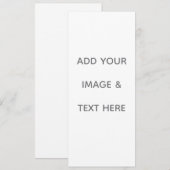 Create Your Own white  Menu (Voorkant / Achterkant)