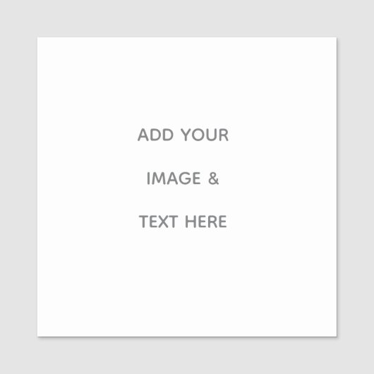 Create Your Own white  Naamplaatje (Voorkant)