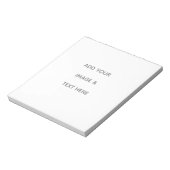 Create Your Own white  Notitieblok (Gedraaid)