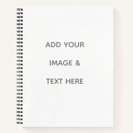 Create Your Own white  Notitieboek (Voorkant)
