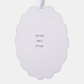 Create Your Own white  Ornament Kaart (Links)