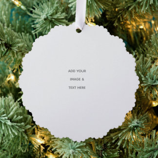 Create Your Own white  Ornament Kaart