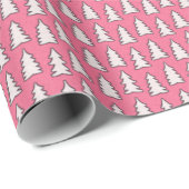 Create Your Own White Pine Tree Pink Cadeaupapier (Rol Hoek)