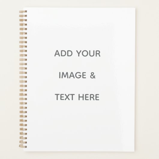 Create Your Own white  Planner (Voorkant)