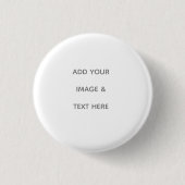 Create Your Own white  Ronde Button 3,2 Cm (Voorkant)