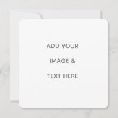 Create Your Own white Save The Date (Voorkant)