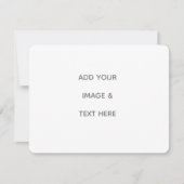 Create Your Own white  Save The Date (Devant)