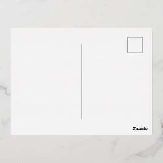 Create Your Own white simple Folie Feestdagen Briefkaart
