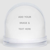 Create Your Own white  Sneeuwbol (Voorkant)