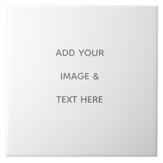 Create Your Own white  Tegeltje (Voorkant)