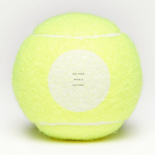 Create Your Own white  Tennisballen (Voorkant)
