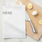 Create Your Own white Theedoek (Quarter Fold)