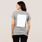 Create Your Own white Tri-Blend Shirt (Achterkant volledig)
