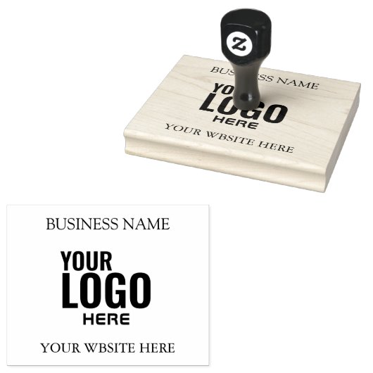 create your own XL Large Business Logo Custom Rubberstempel (Gestempeld)