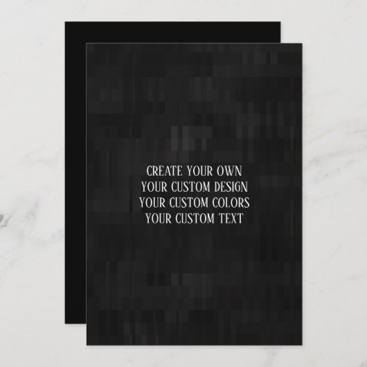 Create Your Own - Your Custom Design Bedankkaart (Voorkant / Achterkant)