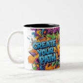 "Create Your Path" Graffiti Mug (Gauche)