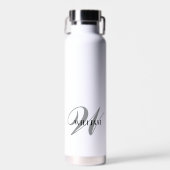Create Your Personalized Monogram Name White Waterfles (Voorkant)