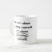 Create Yourself Inspirational Quote Coffee Mug (Devant gauche)