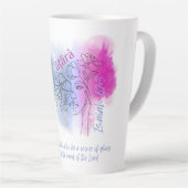 Created to Be a Crown (Isaiah 62:3) Latte Mug (Angle droit)