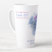 Created to Be a Crown (Isaiah 62:3) Latte Mug (Angle gauche)