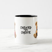 Created to Create Teddy Bear 11oz Mug (Centre)