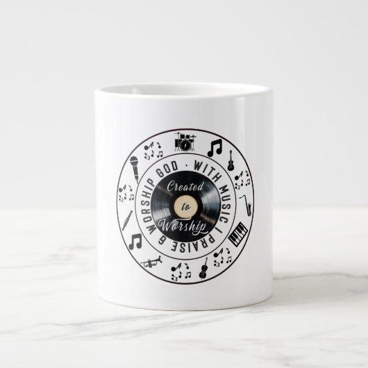 Created to Worship Extra Grote Beker (Voorkant)