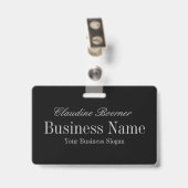 Créateur de Badge de Plaque d'Identification Perso (Arrière avec clip)