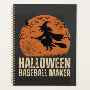 Créateur de baseball Halloween Graphique de sorciè