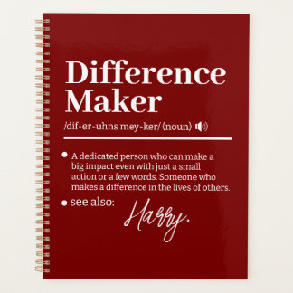 Créateur de différence personnalisé, cadeau d'appr