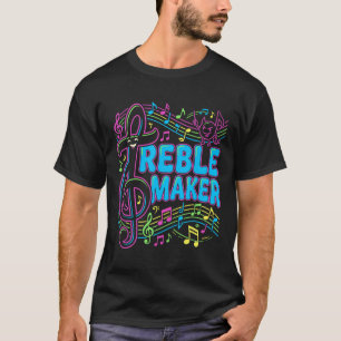 Créateur de hauts Façon drôle Musique T-shirt Choi
