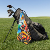creatie golfhanddoek (Groen)
