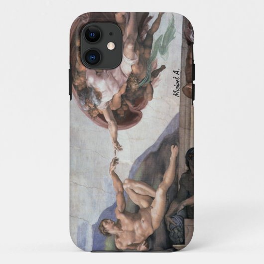 Creatie van Adam Cistine Chapel Art Case-Mate iPhone Case (Achterkant)