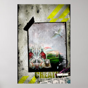 creatie van antipop poster