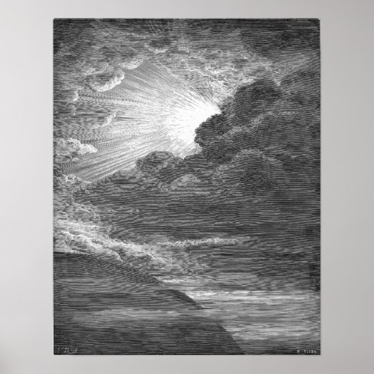 Creatie van licht, door Gustave Doré Poster (Voorkant)