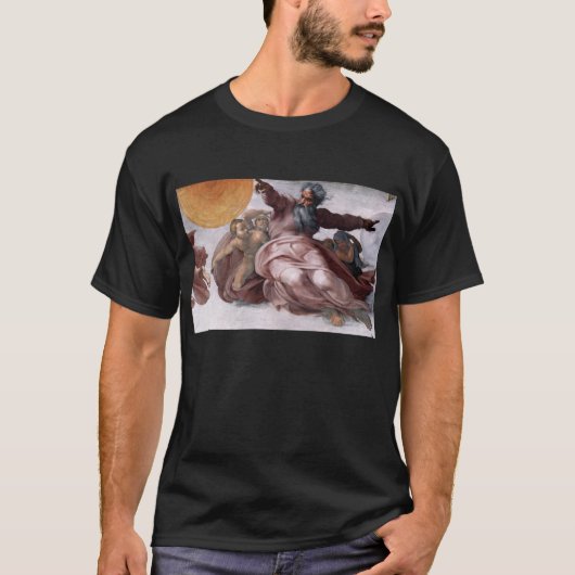 Creatie van zon, maan, en Planeten T-shirt (Voorkant)