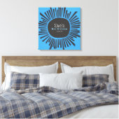 CREATIE ZON Bat Bar Mitzvah Sign In Board Canvas Afdruk (Insitu (Slaapkamer))