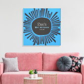 CREATIE ZON Bat Bar Mitzvah Sign In Board Canvas Afdruk (Insitu (Woonkamer))