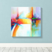 Creatief Abstract Acryl Schilderen Moderne Kunst Canvas Afdruk (Insitu (Houten vloer))