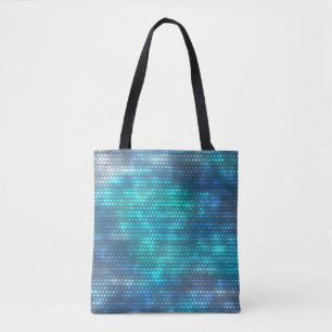 Creatief abstract blauw achtergrondontwerp. draagtas