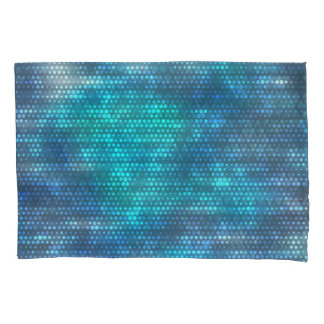 Creatief abstract blauw achtergrondontwerp. kussensloop