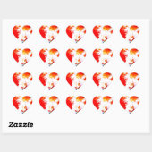 Creatief Abstract kunstwerk Hart Sticker (Vel)