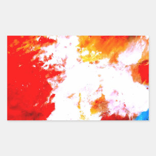 Creatief Abstract kunstwerk Rechthoekige Sticker