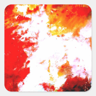 Creatief Abstract kunstwerk Vierkante Sticker