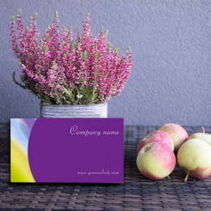 Creatief abstract QR paarse Visitekaartje