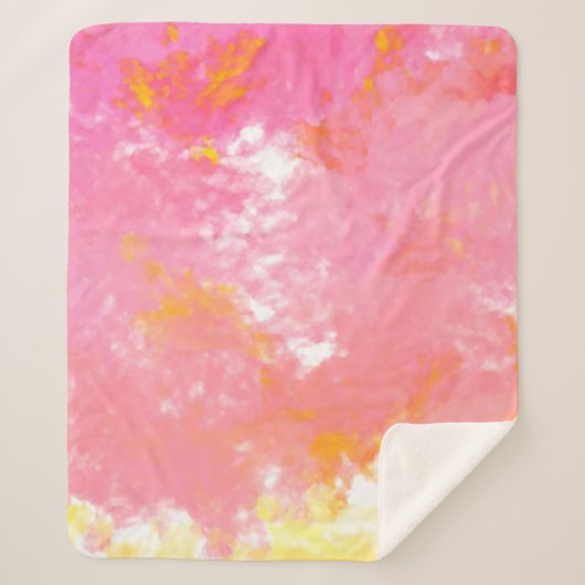 Creatief abstract schilderij. Achtergrond met kuns Sherpa Deken (Voorkant)