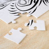 Creatief artistiek grensbeeld puzzel (Zijkant)