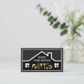 Creatief Bouwframe Handyman Gereedschap Visitekaartje (Staand voorkant)