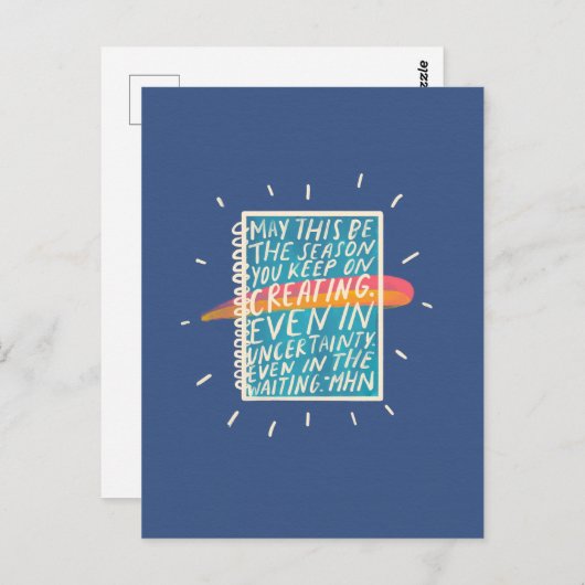 Creatief briefkaart (Voorkant / Achterkant)