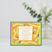 Creatief Briefkaart 8 - Life Flow Word Art (Staand voorkant)