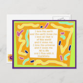 Creatief Briefkaart 8 - Life Flow Word Art (Voorkant / Achterkant)